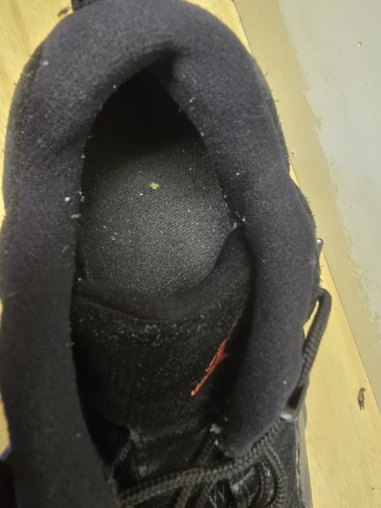 Jordan Air Jordan 12 Retro Men's Athletic Shoes Black with Small Red Accents - Picture 10 of 11